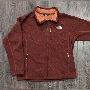 Burgandy The North Face Fleece Jacket - Men's Large